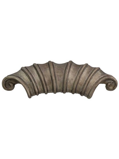 French Court Cup Pull - 2 inch Center-to-Center in Monticello Silver.